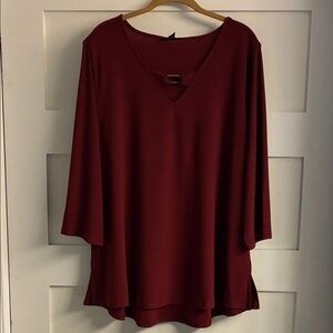Alfani Burgundy Women's Blouse